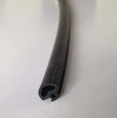 Black D Shape EPDM Glazing Buffer Anti Water UV Aging Resistance