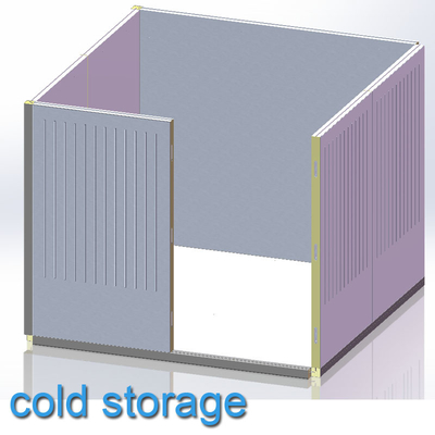 Cold Chain Essential Modular  Cold Room Accessories PVC Structural Parts PU Foaming Filled Assembly Fast