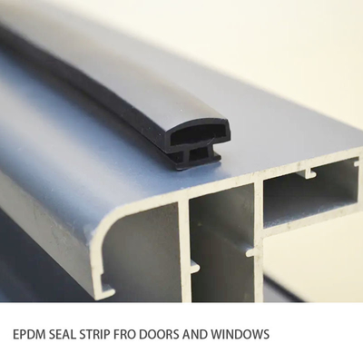 Black D Shape EPDM Glazing Buffer Anti Water UV Aging Resistance