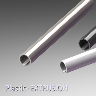 Custom Polyvinyl Chloride PVC Extrusion Profiles Tube 8 Core