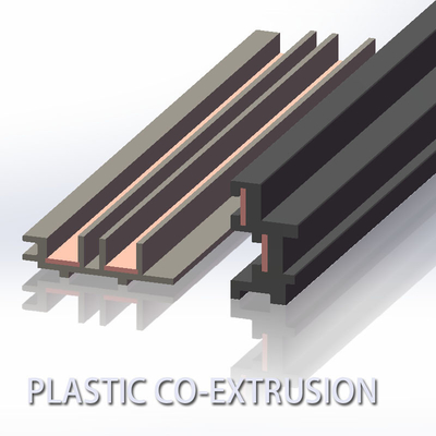 Custom Plastic Copper Co Extrusion Profiles Led Surface Profile