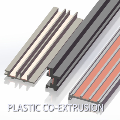 Copper Plastic Co Extrusion Profiles Composite Conductive Extruded T Track