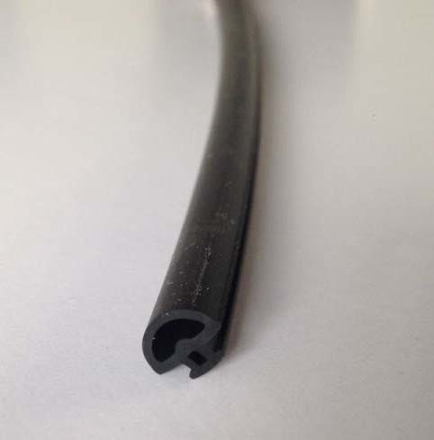 Black D Shape EPDM Glazing Buffer Anti Water UV Aging Resistance