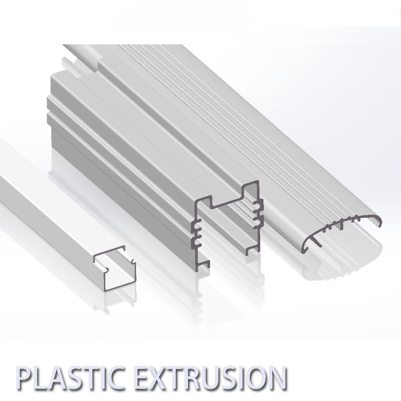 PC ABS Alloy Or PVC And ABS Plastic Extrusion Profiles